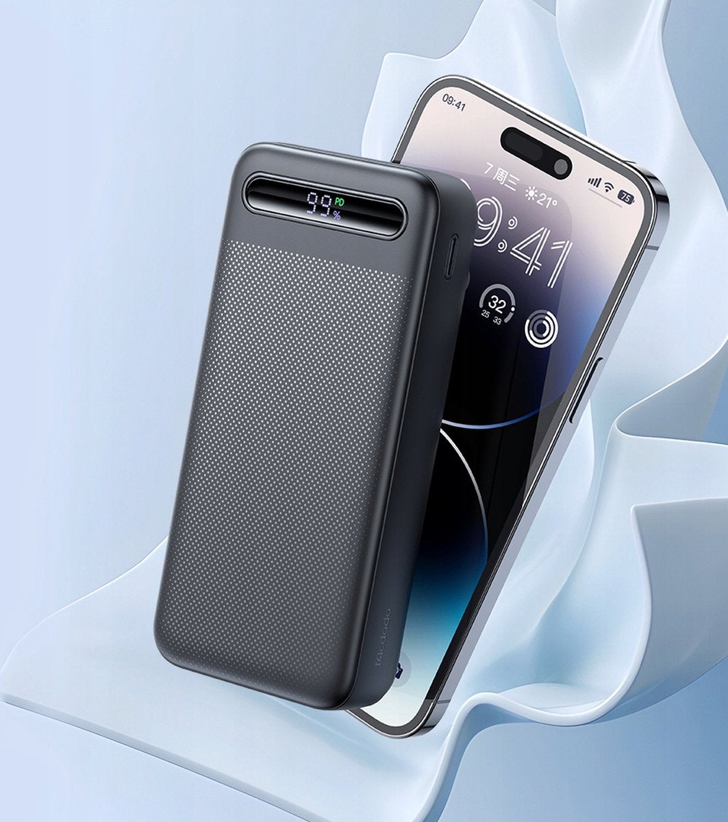 Mcdodo Digital Display 20000mAh 22.5W Power Bank / بوربانك بشاشة رقمية (20000 ميلي أمبير) وقدرة (22.5واط) من مكدودو