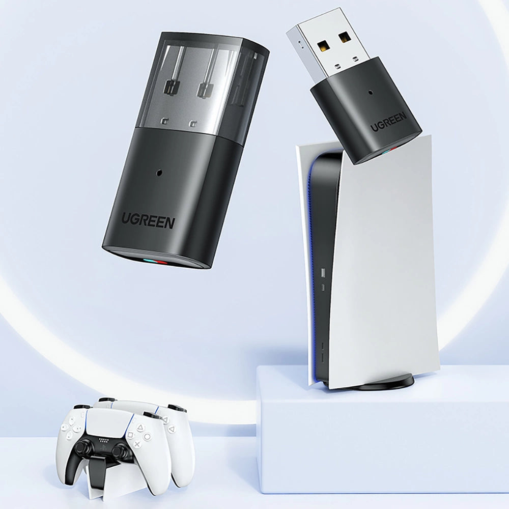 UGREEN Bluetooth 5.0 USB adapter for PC / PS / Switch /. جهاز إرسال بلوتوث عالي الجودة من يوجرين