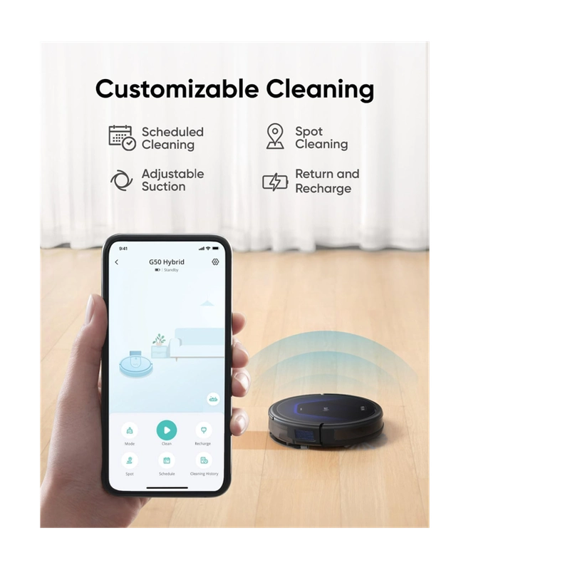 Eufy G50 Hybrid Robot Vacuum Cleaner / مكنسة روبوت ذكية (جي50) للمسح والتكنيس من أنكر-يوفي