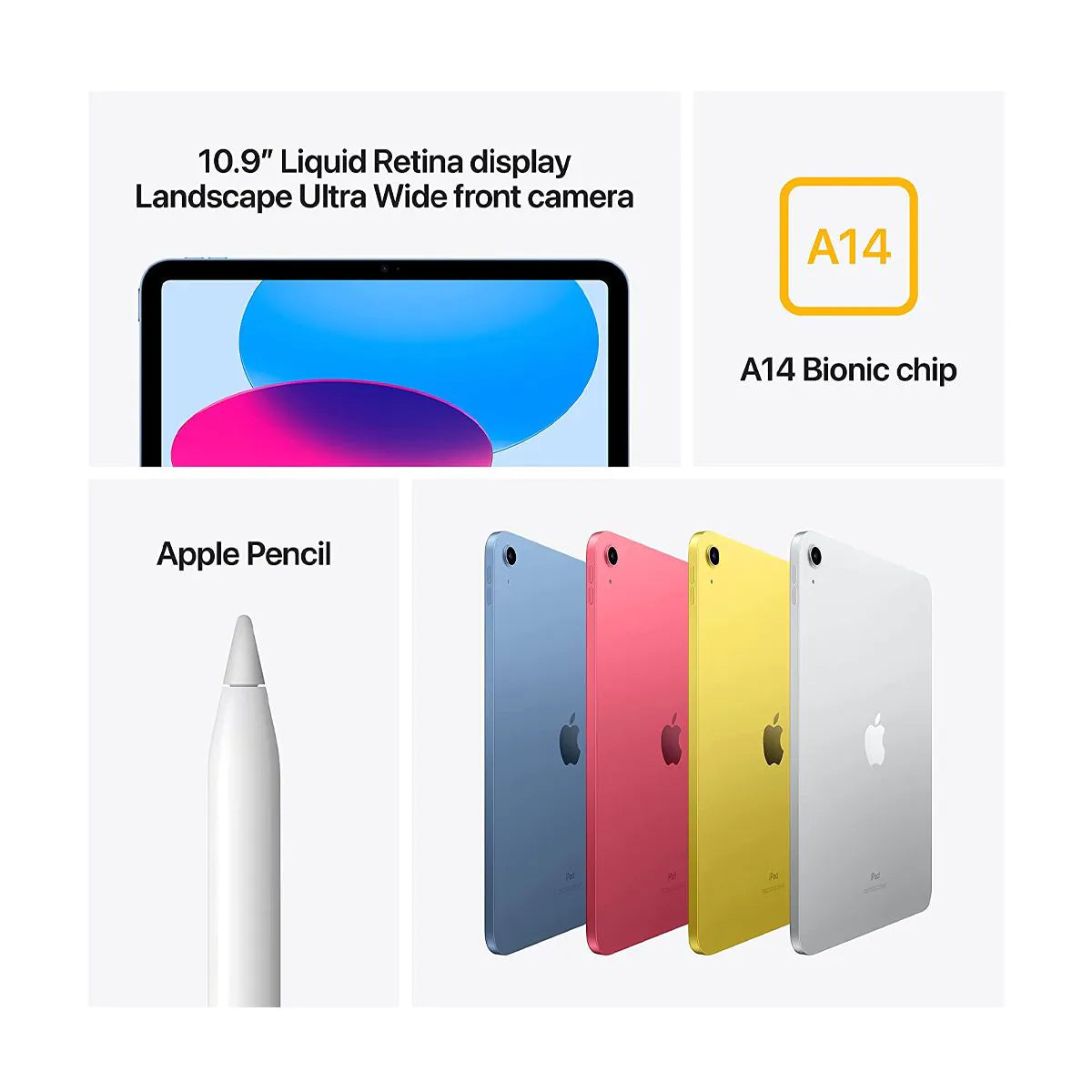 Apple iPad (10th Generation) Wi-Fi 2022 / آيباد (الجيل العاشر) ٢٠٢٢ من أبل
