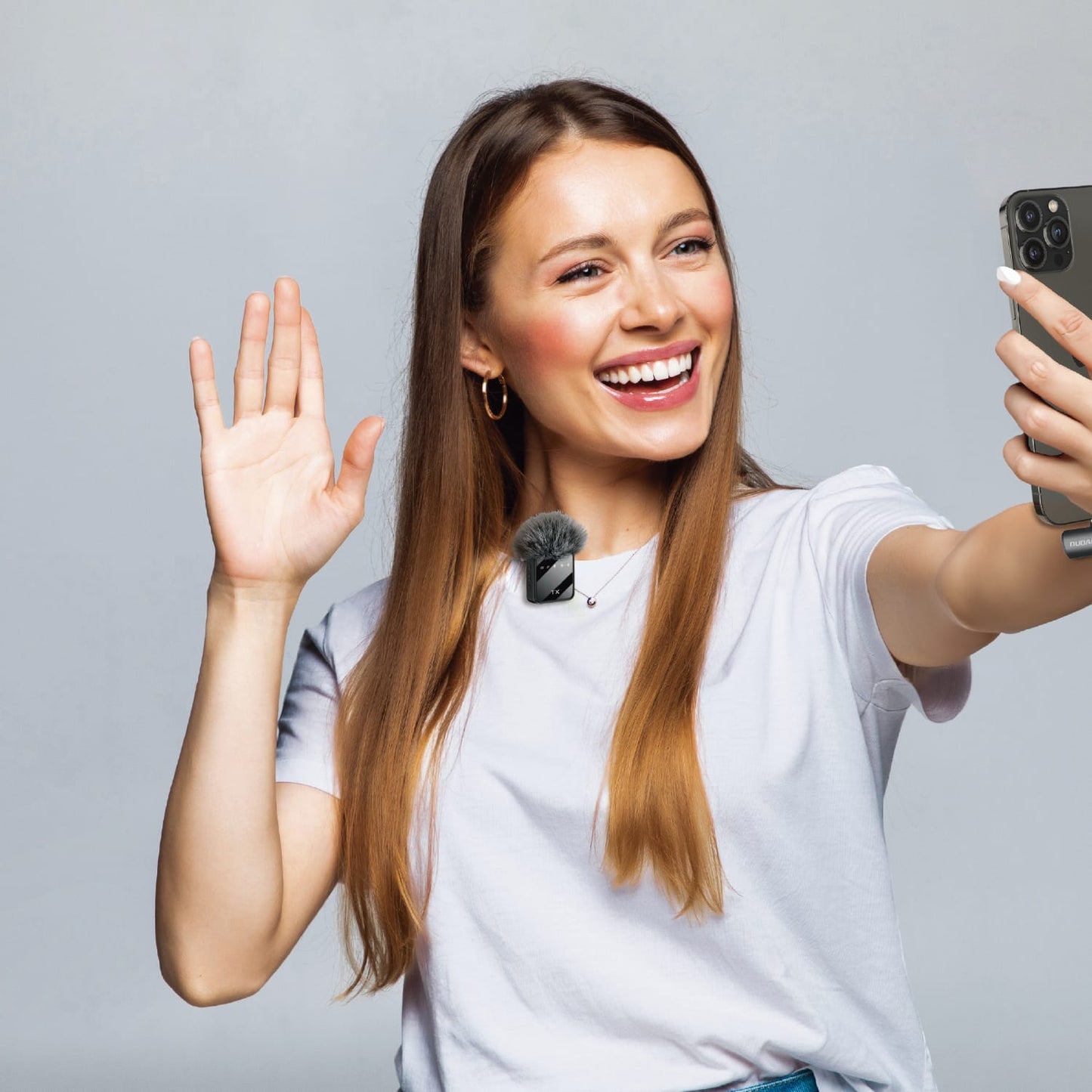 DUDAO Collar Microphone / زوج ميكروفون للتثبيت على الياقة من دوداو