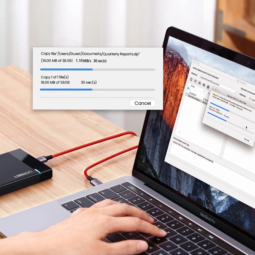 Ugreen USB-C to USB-C 1m Cable / كيبل شحن ونقل بيانات عالي الجودة من يوجرين