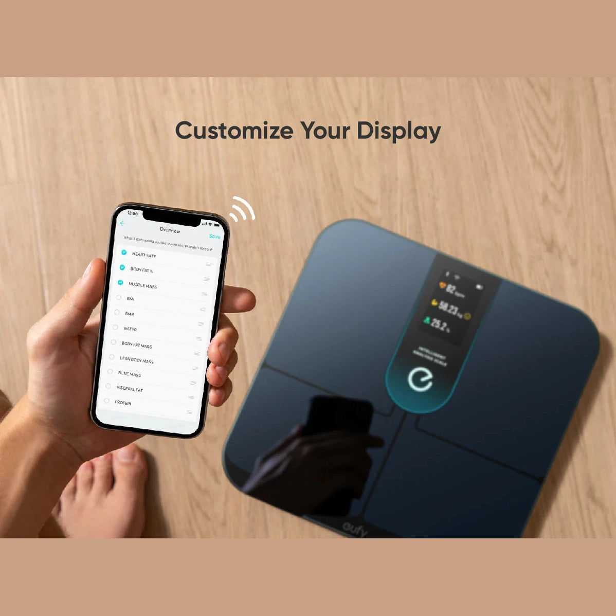 Eufy P3 Smart Scale / ميزان ذكي لتتبع المؤشرات الصحية من أنكر -يوفي