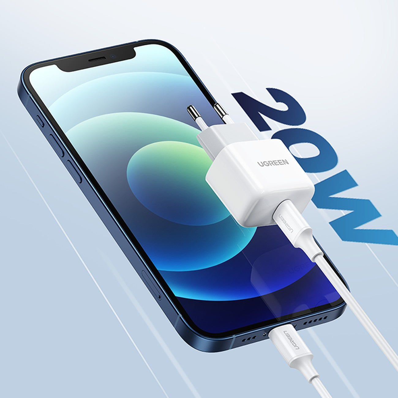 Ugreen USB-C 20W Mini Wall Charger / شاحن (تايب-سي) بقدرة (20واط) من يوجرين