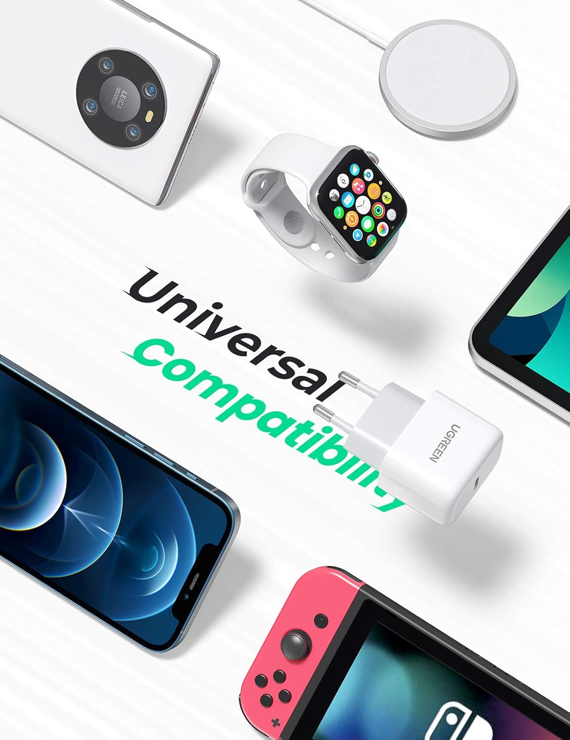 Ugreen USB-C 20W Mini Wall Charger / شاحن (تايب-سي) بقدرة (20واط) من يوجرين