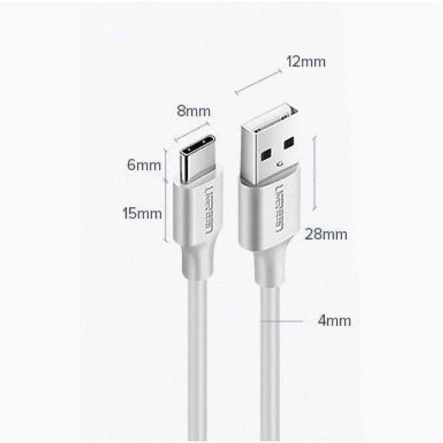 Ugreen USB-A to USB-C 1m Cable / كيبل للشحن ونقل البيانات من يوجرين