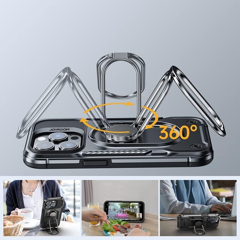 iPhone 14 Pro Dual-Hinge Protective Case / غطاء حماية مع حمالة مدمجة (آيفون 14 برو) من جوي روم