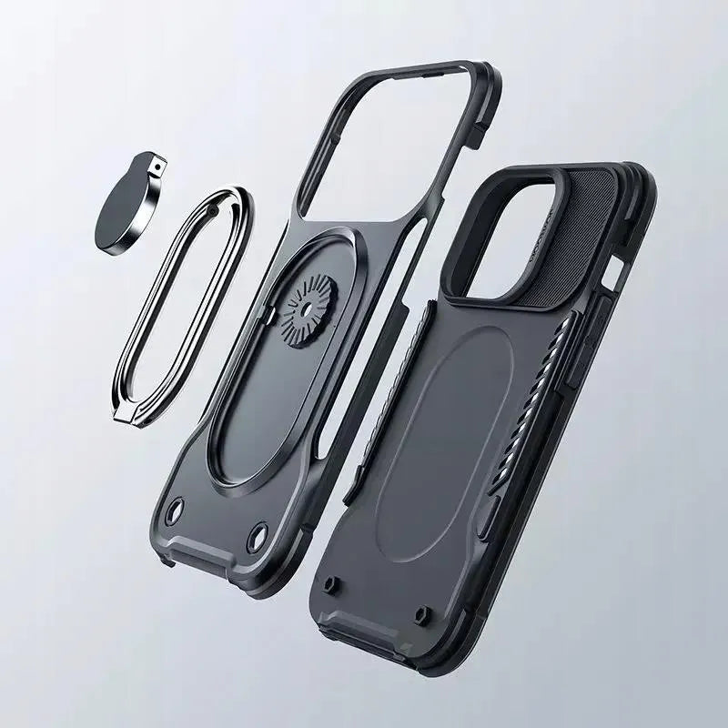 iPhone 14 Pro Max Dual-Hinge Protective Case / غطاء الحماية مع حامل مدمج (آيفون ١٤ برو ماكس) من جوي روم