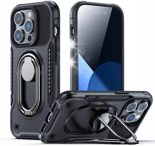 iPhone 14 Pro Max Dual-Hinge Protective Case / غطاء الحماية مع حامل مدمج (آيفون ١٤ برو ماكس) من جوي روم