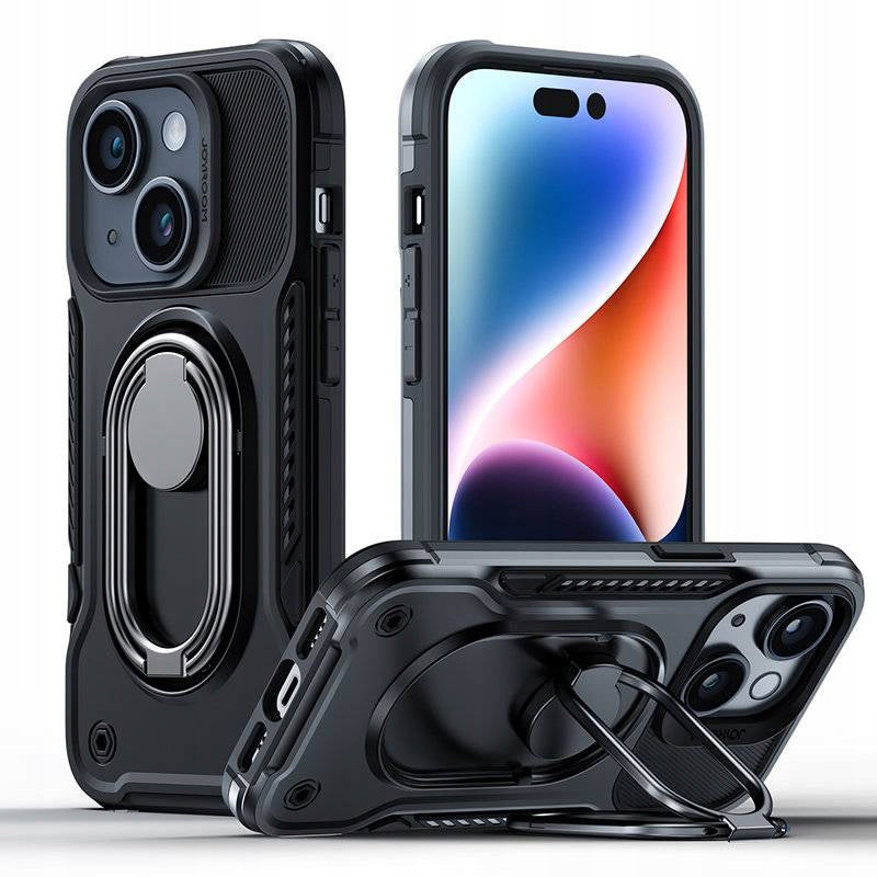 iPhone 14 Dual-Hinge Protective Case / غطاء الحماية مع حامل مدمج (آيفون14) من جوي روم