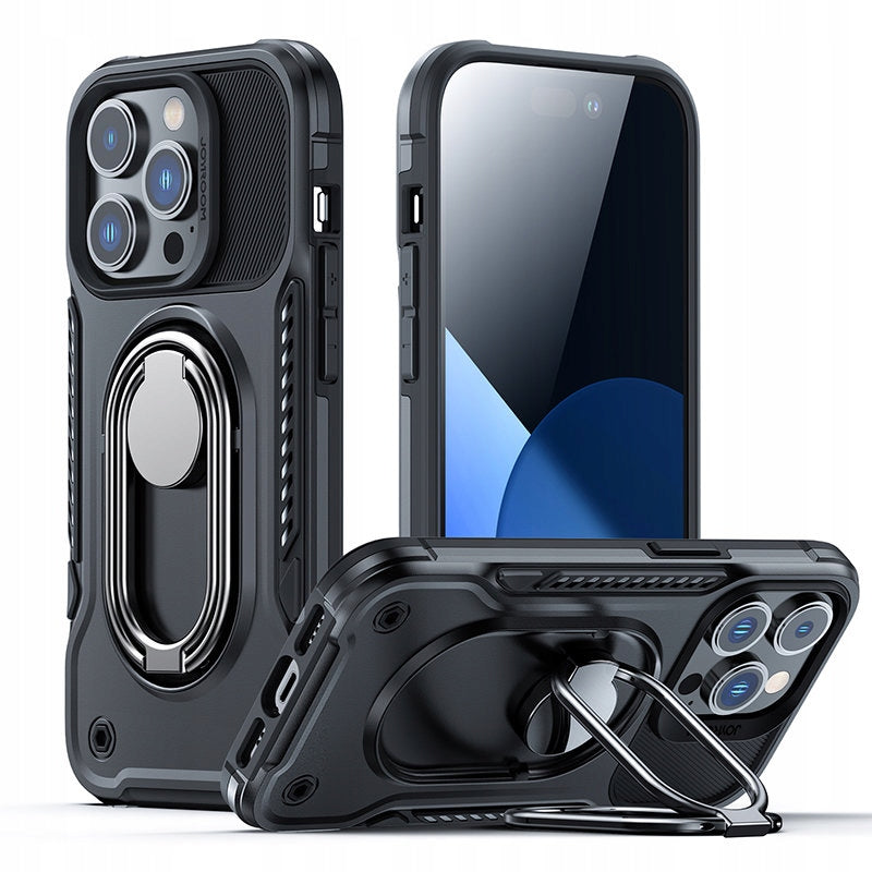 iPhone 14 Pro Dual-Hinge Protective Case / غطاء حماية مع حمالة مدمجة (آيفون 14 برو) من جوي روم