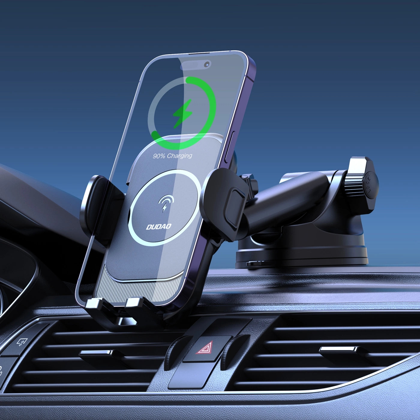 DUDAO Wireless Car Charger /. شاحن لاسلكي للسيارة من دوداو