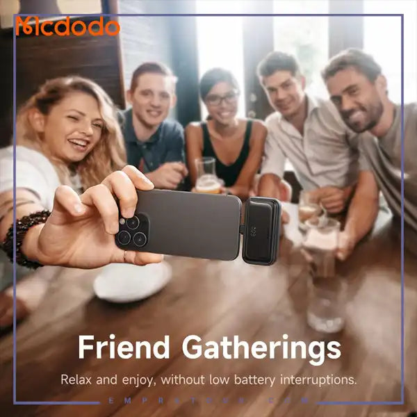 Mcdodo Pocket Power Bank with Built in Cable & Connector /  بوربانك بحجم الجيب (5000 ميلي أمبير) بمنافذ مدمجة من مكدودو