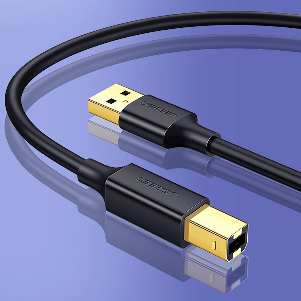 Ugreen USB-B Printer (Male) to USB-A (Male) 2m Cable / كيبل طابعة بطول ٢ متر من يوجرين