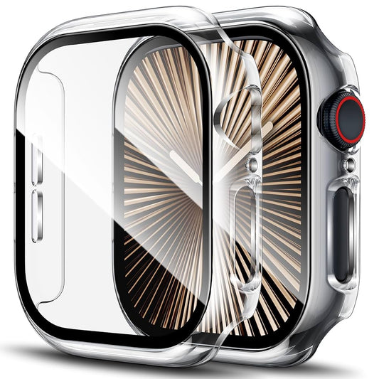 S10 Apple Watch 46mm Case + Glass / غطاء واقي ساعات أبل الجيل العاشر ٤٦ ملم