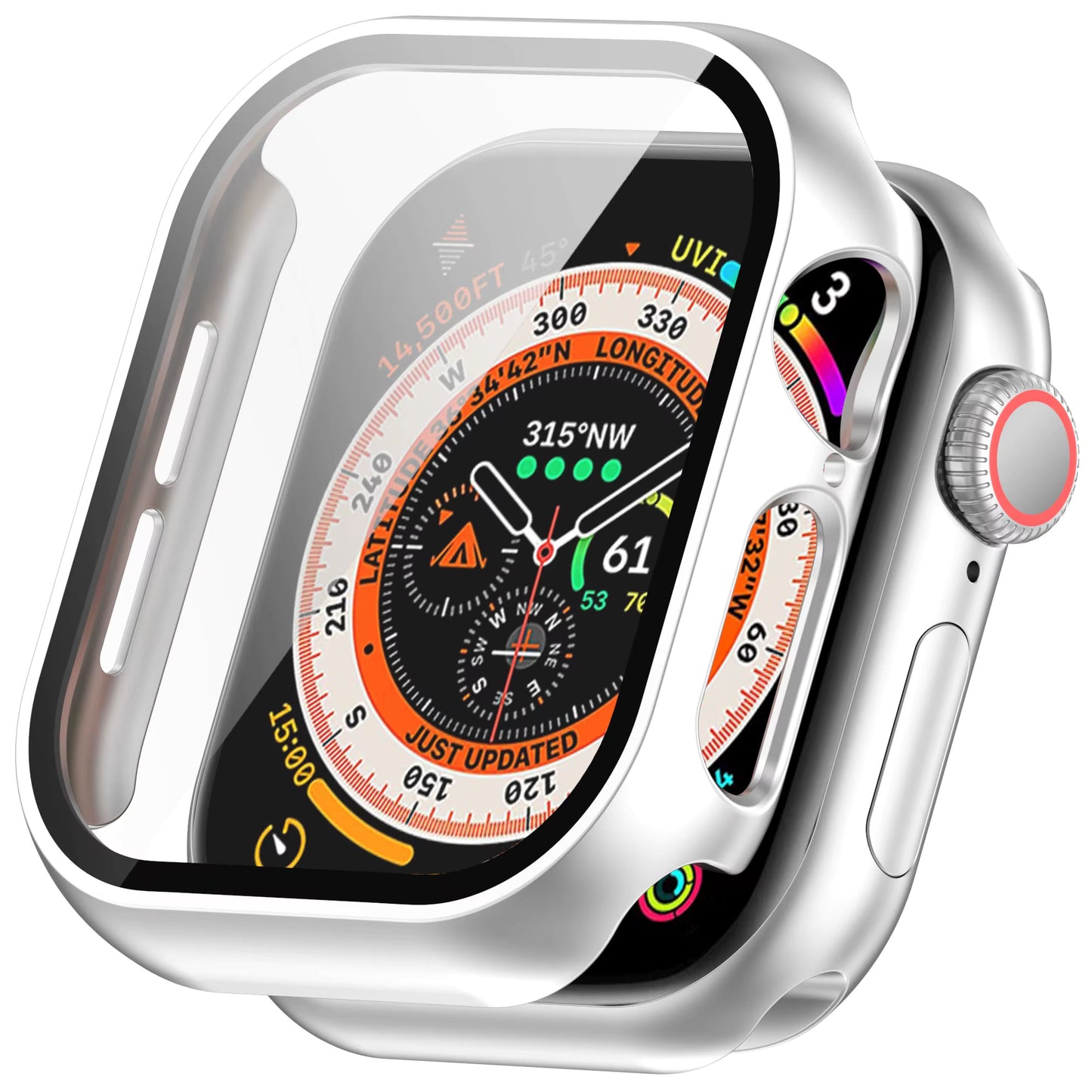 S10 Apple Watch 46mm Case + Glass / غطاء واقي ساعات أبل الجيل العاشر ٤٦ ملم