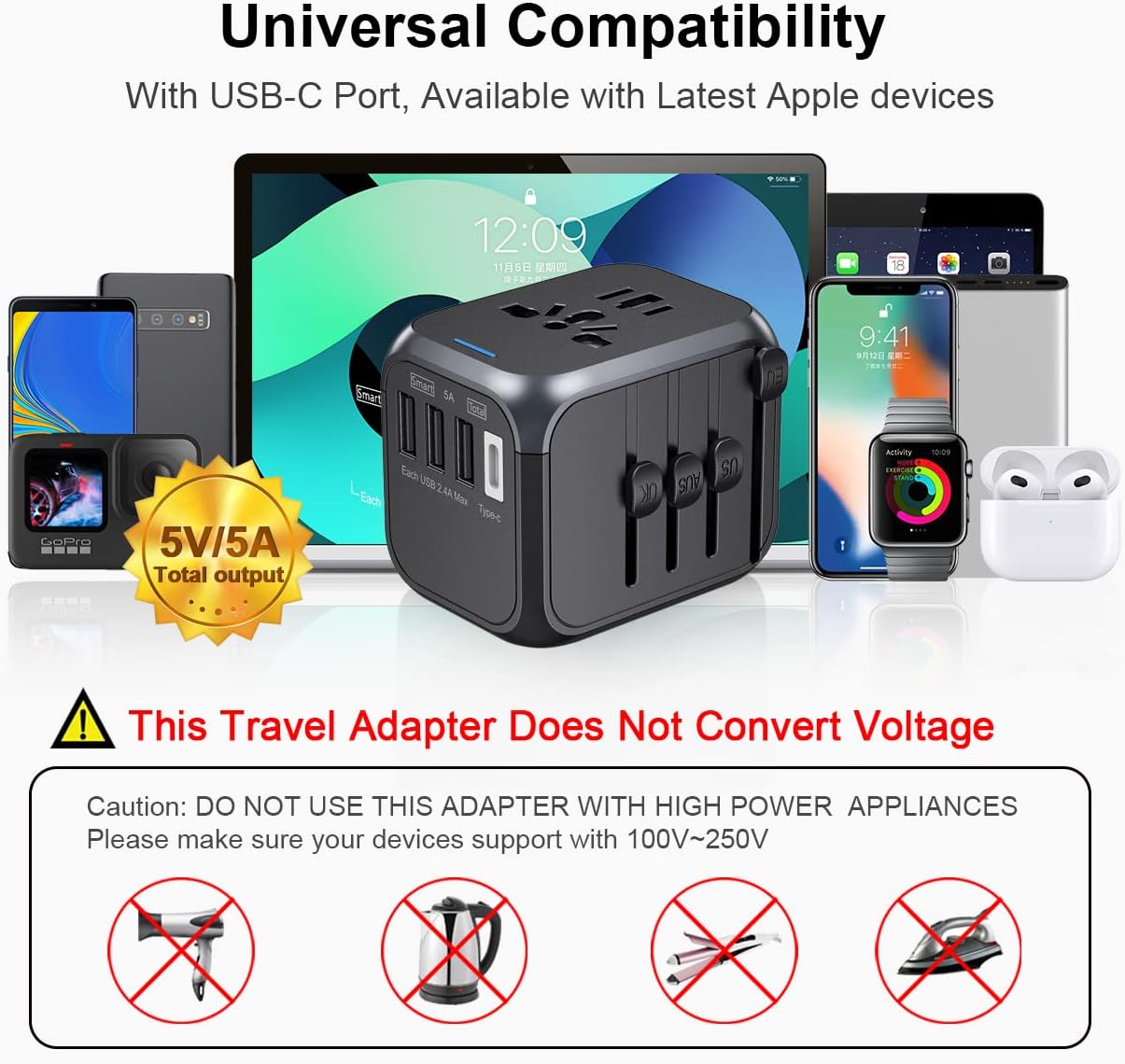 Necomi Universal Travel Adapter 
