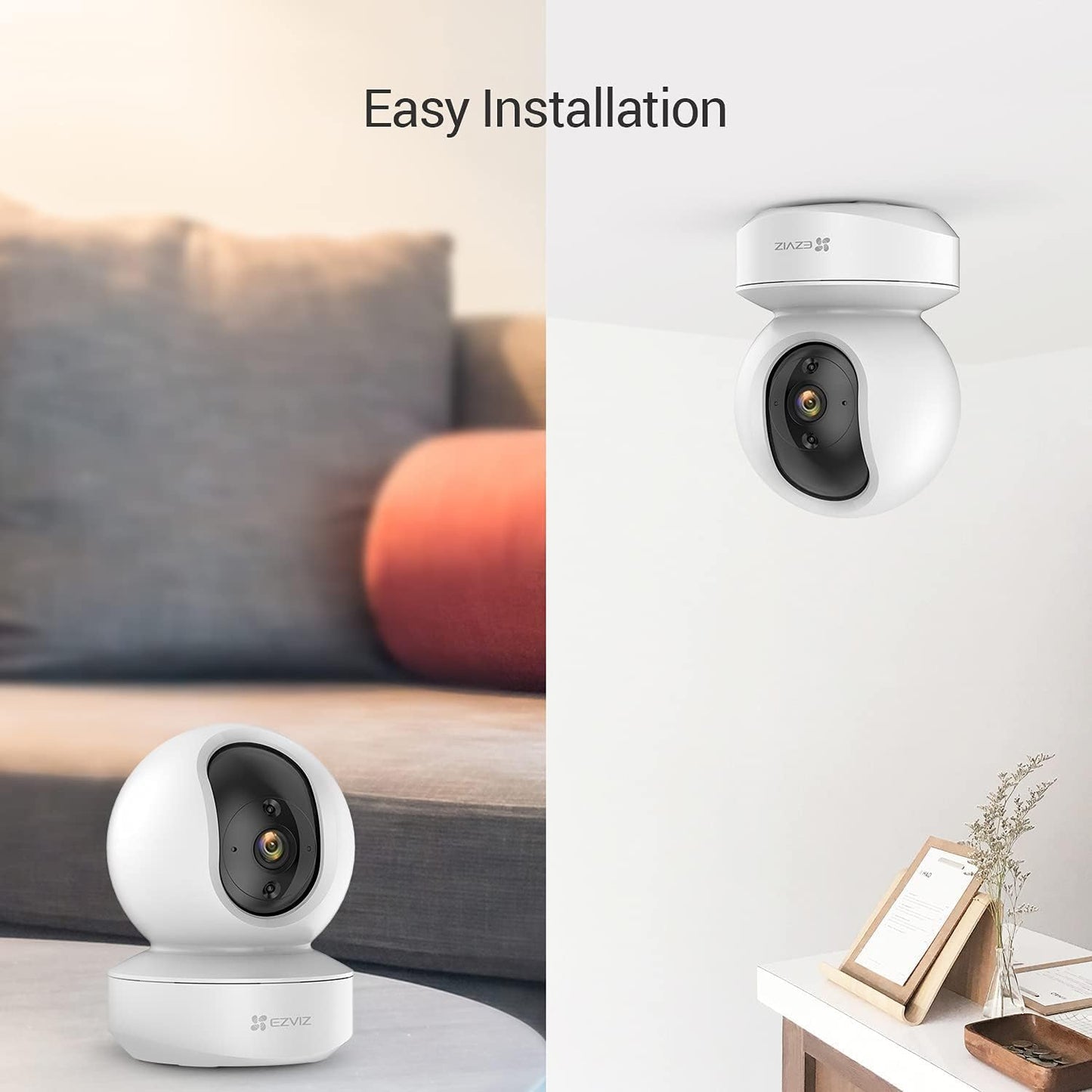 EZVIZ Indoor Wi‑Fi Security Camera (Pan &amp; Tilt, Full HD 1080p) 