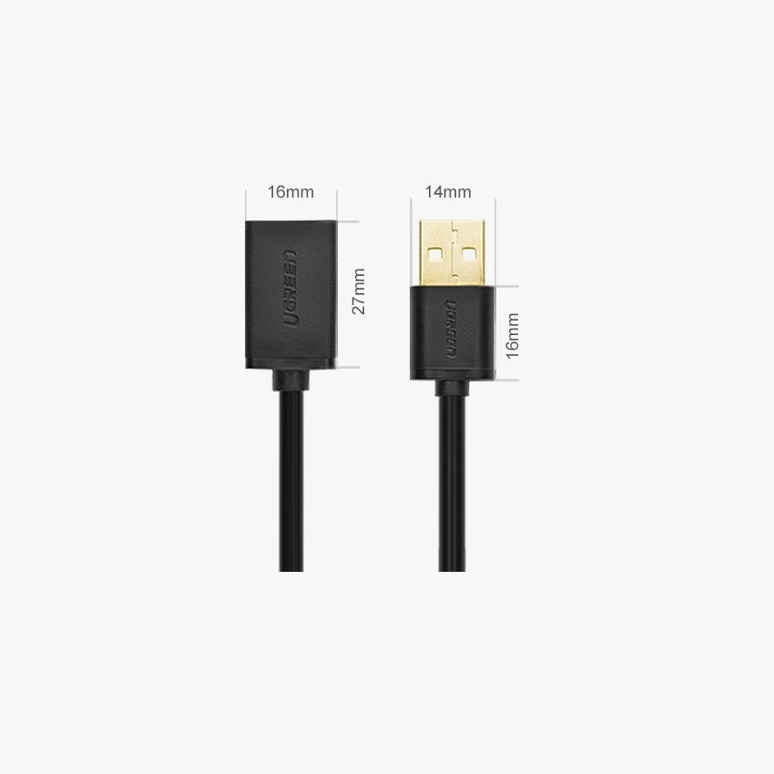 Ugreen USB 2.0 (Male to Female) Extension Cable / كيبل (يو أس بي) -أنثى إلى ذكر - من يوجرين
