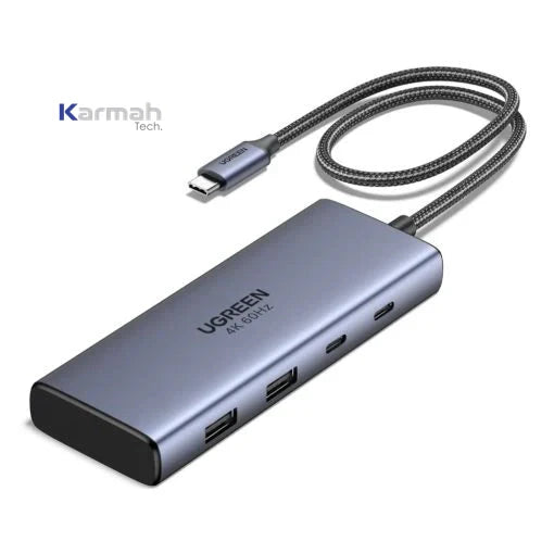UGREEN 7-in-1 USB-C Hub with Dual HDMI / محول (تايب سي) ٧×١ لعدة مخارج مختلفة من يوجرين