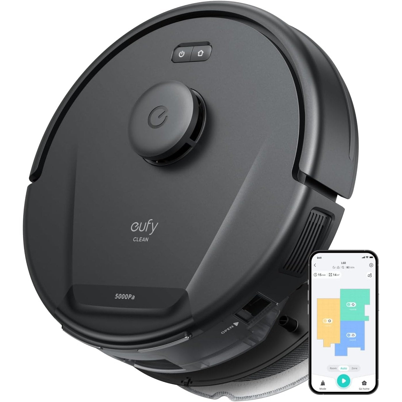 Eufy Clean L60 Hybrid Robovac / مكنسة روبوت ذكية (إل 60) للتنظيف الجاف والمسح من أنكر-يوفي