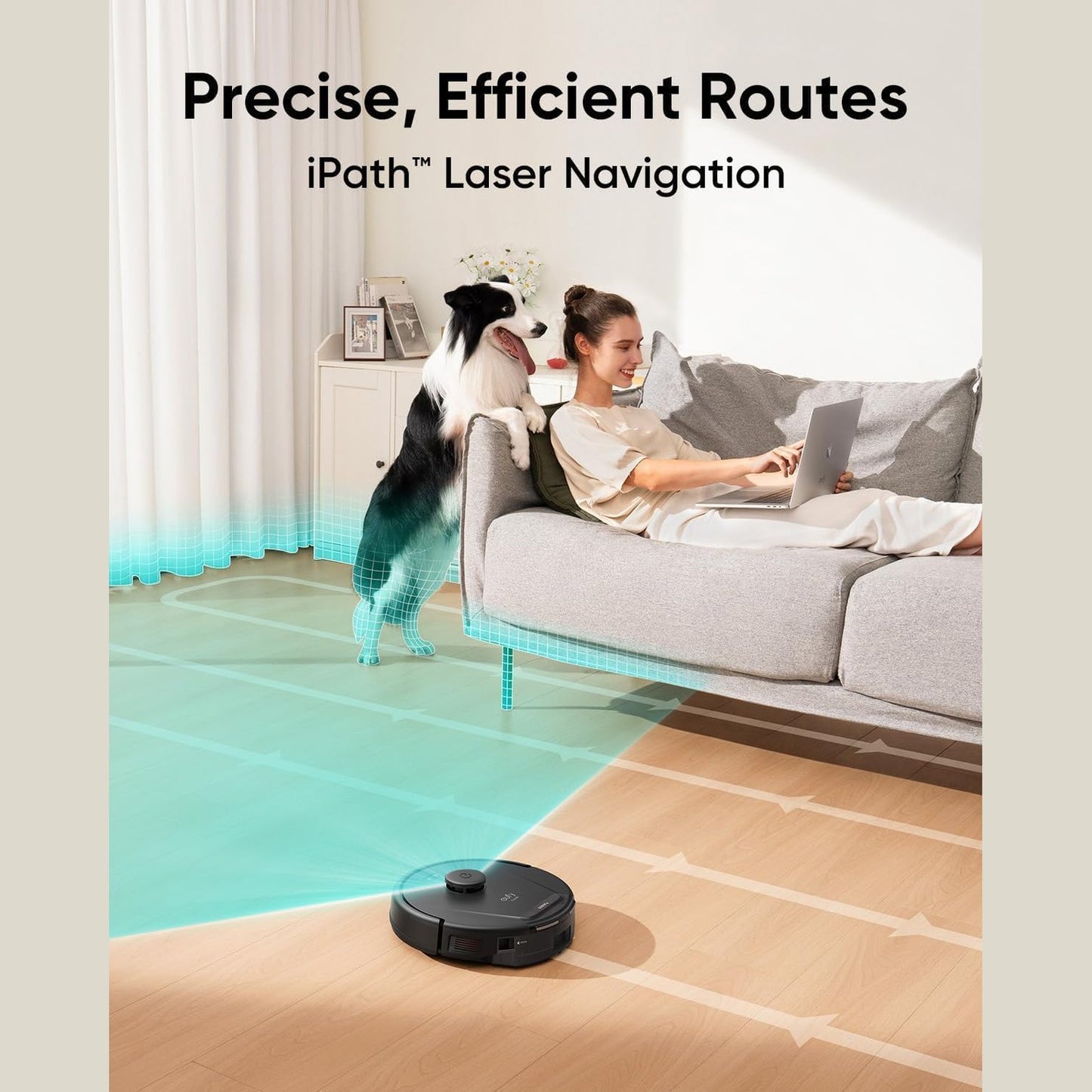 Eufy Clean L60 Hybrid Robovac / مكنسة روبوت ذكية (إل 60) للتنظيف الجاف والمسح من أنكر-يوفي