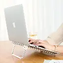 ugreen_adjustable_silver_laptop-stand_typing.webp