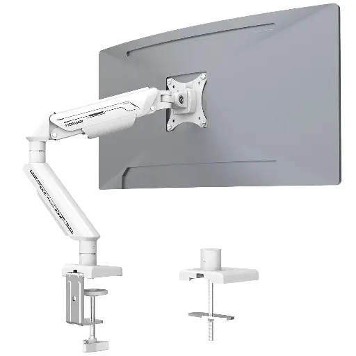 Fydeamer PC Monitor Arm for 17-35 inch.  حامل شاشة قابل للتعديل بنظام نابض غازي- حركة كاملة